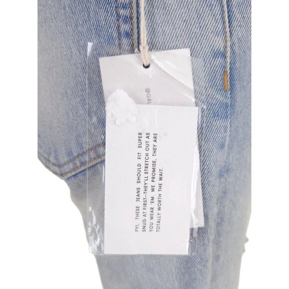GRLFRND Karolina High-Rise Raw Edge Jeans 24 XXS Dont Cry Daddy $225 - Picture 13 of 16